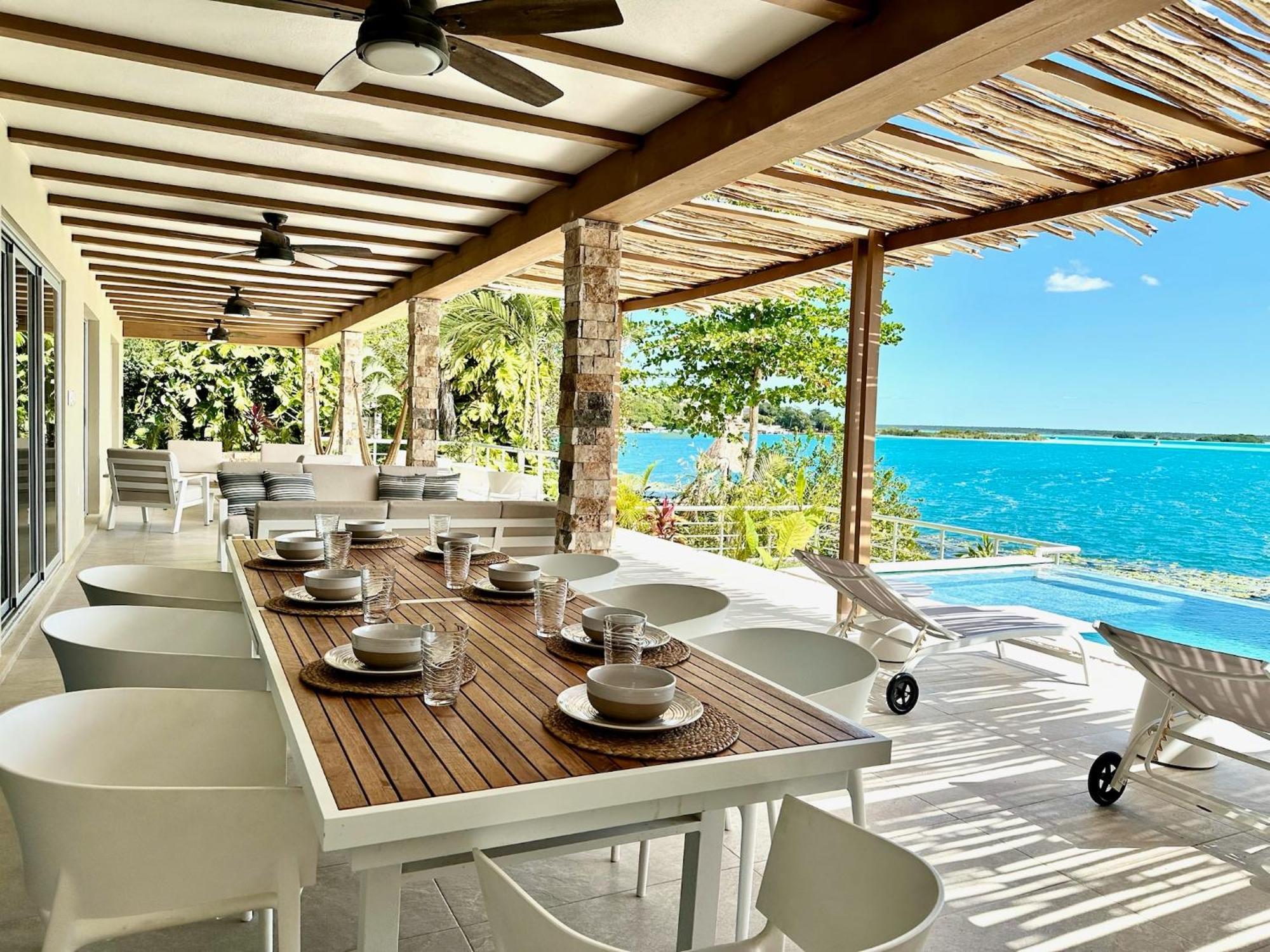 Casa Sol Y Luna -Beautiful Sunrises And Infinity Pool Bacalar Exteriör bild